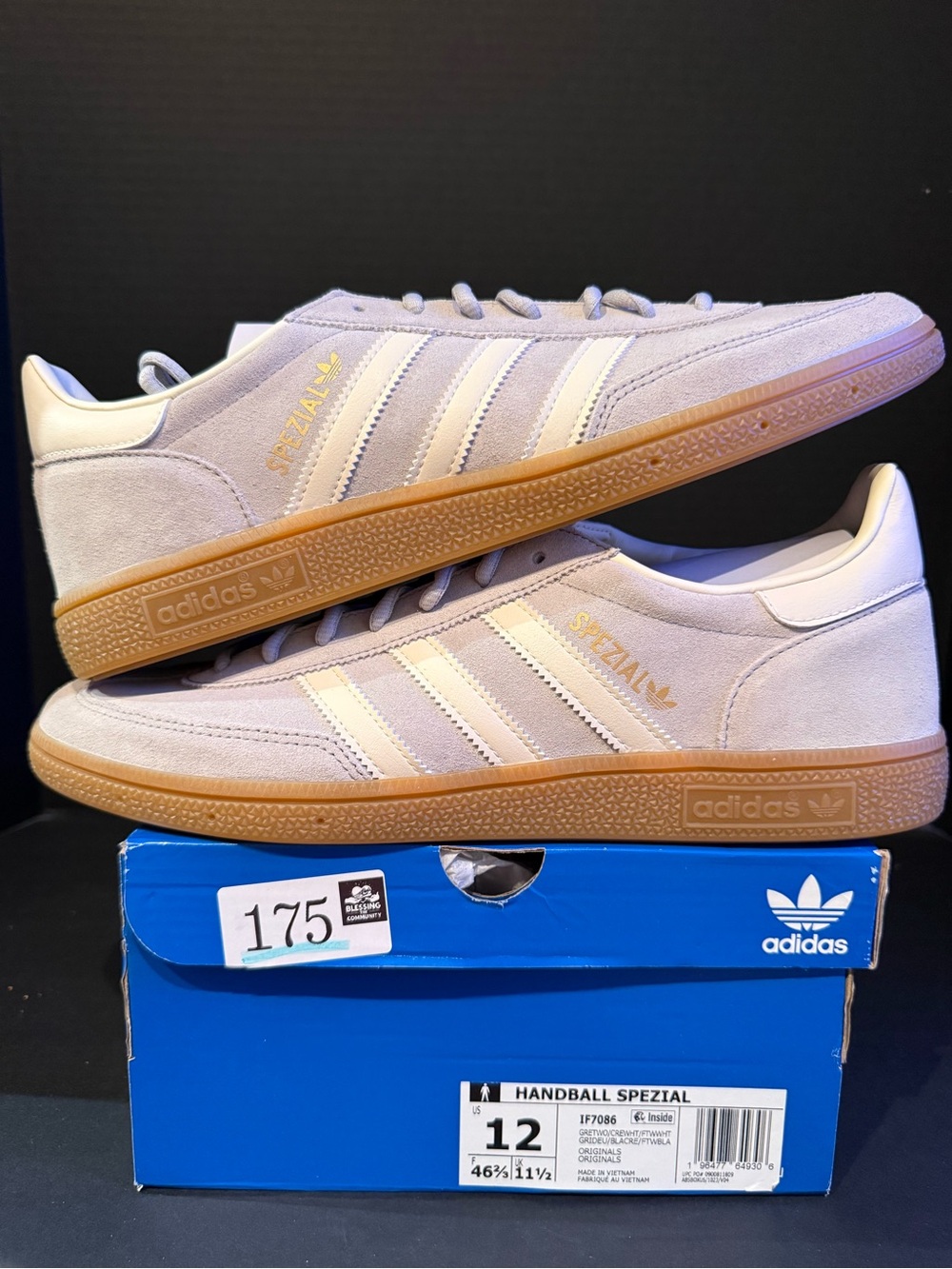adidas Spezial Men’s Suede Sneakers in Light Pink with Gum Sole